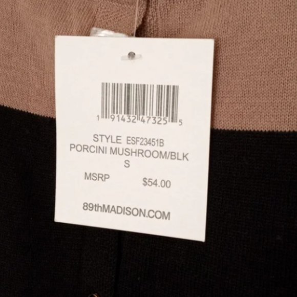 NWT 89th & Madison cardigan color block. size small - Picture 2 of 5
